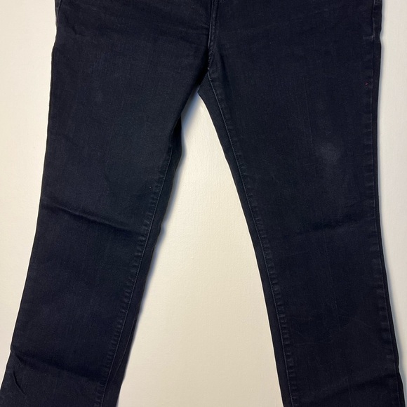 Levis 505 Womens Black Pants 6 Straight Leg Ankle Cropped Jeans Stretch Casual - Picture 6 of 17